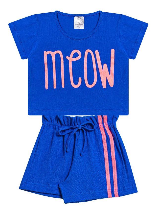 conjunto menina meow 2