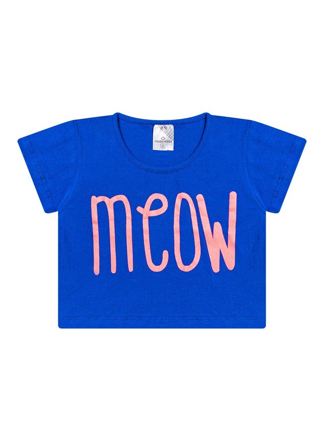 conjunto menina meow 2 blusa