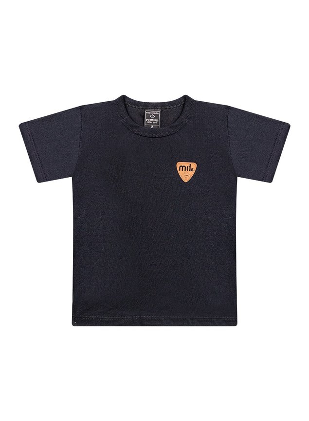 conjunto meninos mds logo preto camiseta